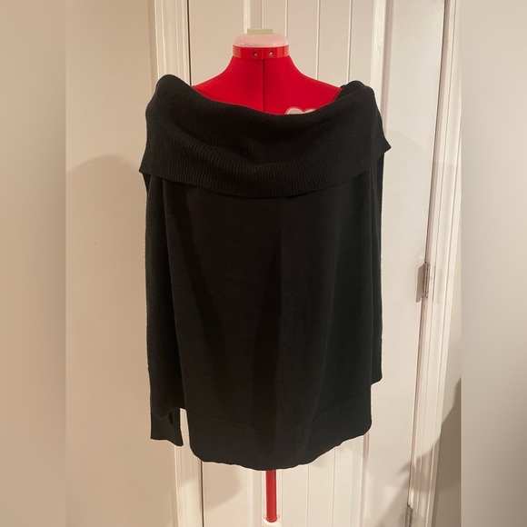 Nicholas K Black Wool Hooded Cowl Neck Long-sleeve Grunge / Punk Sweater - Picture 2 of 11